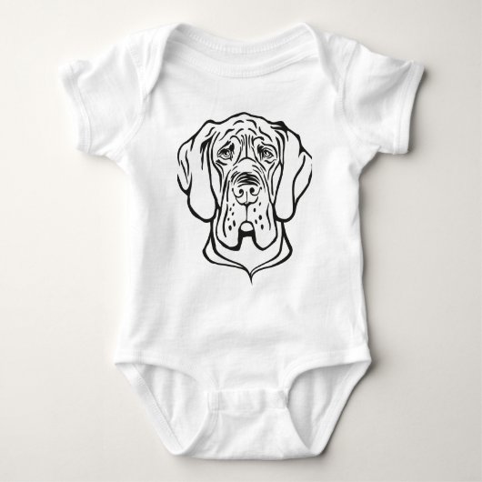 Great Dane Face Romper (Voorkant)