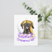 Great Dane Fawn UC Birthday Cake Kaart (Staand voorkant)