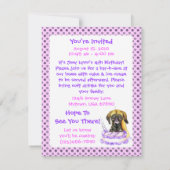 Great Dane Fawn UC Birthday Cake Kaart (Achterkant)