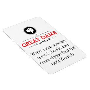 Great Dane foto magneet