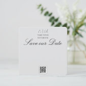 Great Dane fotografie Huwelijk Save The Date (Staand voorkant)