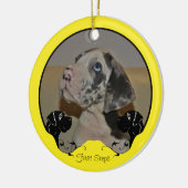 Great Dane Fotografisch Ornament (Links)
