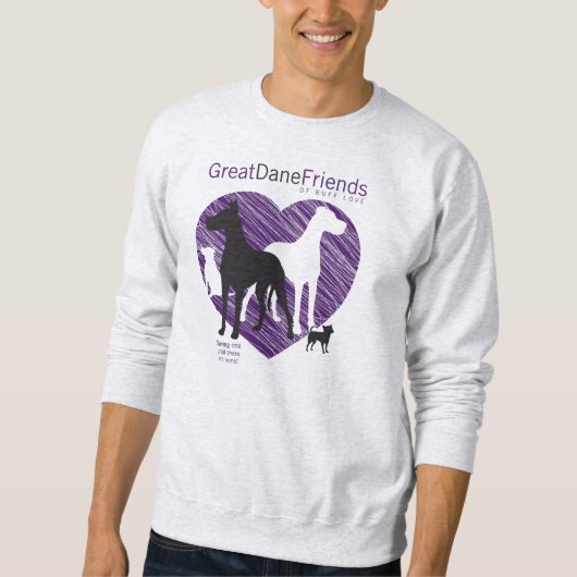 Great Dane Friends Mannen GDFRL Sweatshirt (Voorkant)