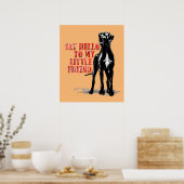 Great Dane Fun Poster (Keuken)