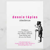 Great Dane Gedicht Flyer (Achterkant)