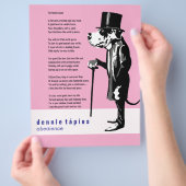 Great Dane Gedicht Flyer (Hand)