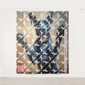 Great Dane gemakkelijk Wandkleed (Voorkant)