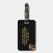 Great Dane Gentle Giant Bagagelabel (Achterkant verticaal)