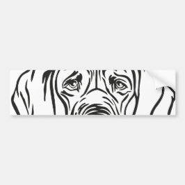 Great Dane Gezicht Bumpersticker