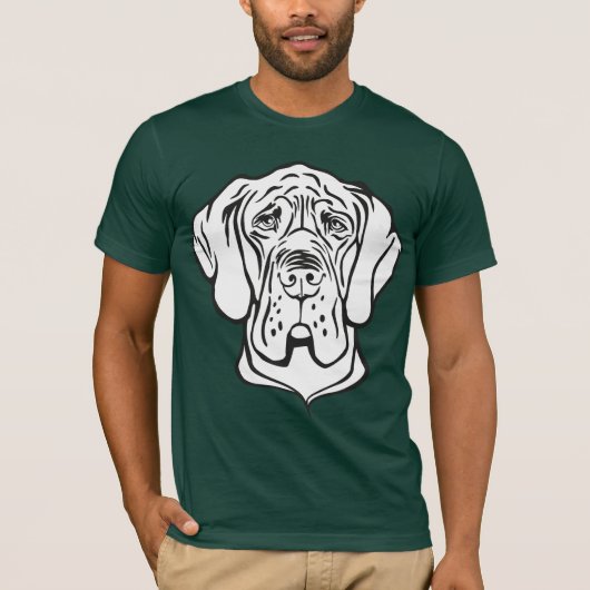 Great Dane Gezicht T-shirt (Voorkant)