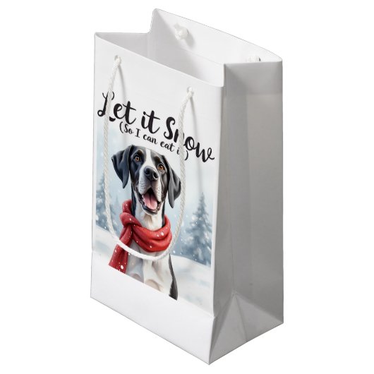 Great Dane Gift bag Klein Cadeauzakje (Voorkant Gekanteld)