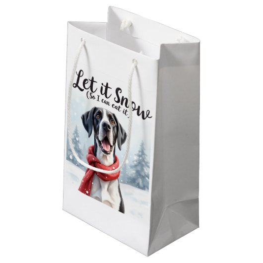 Great Dane Gift bag Klein Cadeauzakje (Achterkant Gekanteld)