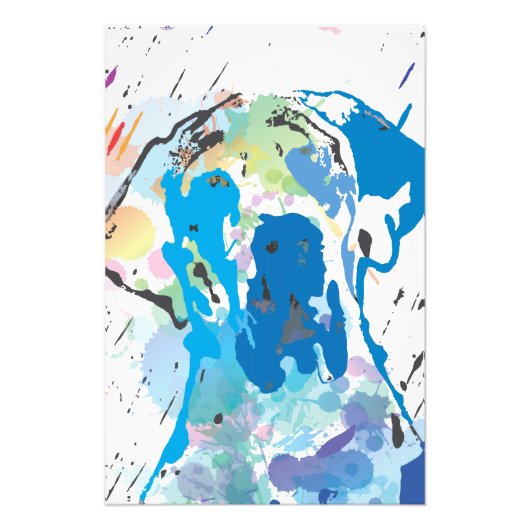 Great Dane Grafik afdruk (Voorkant)