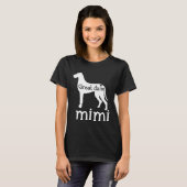 Great Dane Grandma Great Dane Mimi Dog Lover Mothe T-shirt (Voorkant volledig)