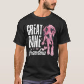 Great Dane Grandma Mens Womens Great Dane T-shirt (Voorkant)