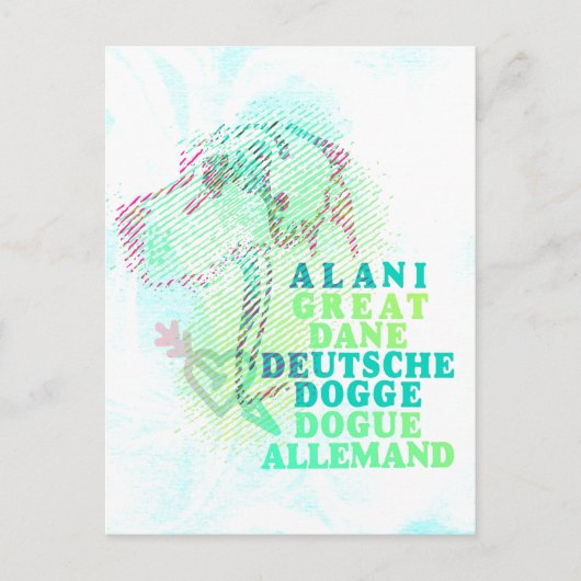 Great Dane Graphics Briefkaart (Voorkant)