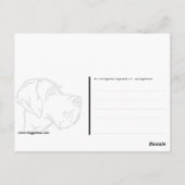 Great Dane Graphics Briefkaart (Achterkant)