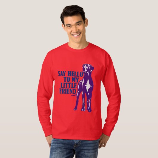 Great Dane Grappig T-shirt voor Hondenliefhebbers (Voorkant volledig)