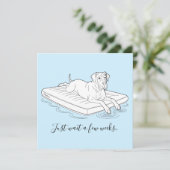Great Dane grappige zomer  Kaart (Staand voorkant)
