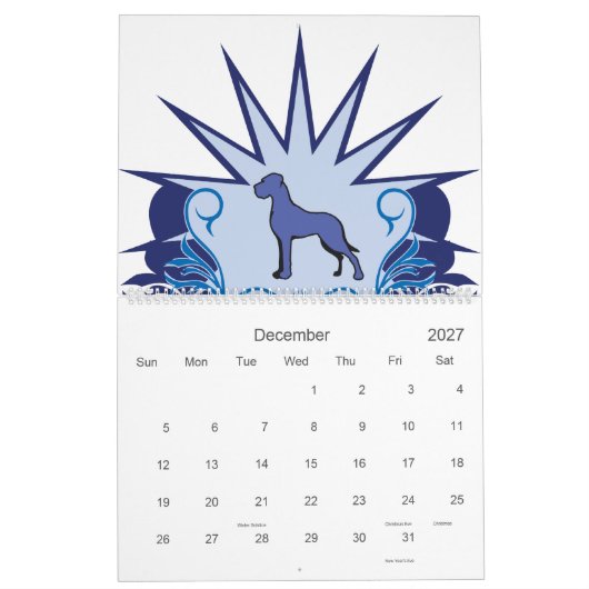 Great Dane Grote Kalender (Dec 2027)