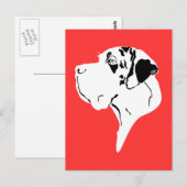 Great Dane Grote Kop merle Briefkaart (Voorkant / Achterkant)