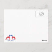 Great Dane Grote Kop merle Briefkaart (Achterkant)