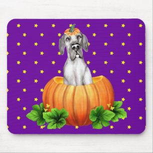 Great Dane Halloween Black UC Dane-O-Lantern Muismat