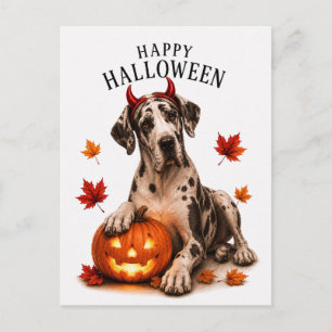 Great Dane Halloween Briefkaart