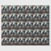 Great Dane Halloween Griezelen Cadeaupapier (Vlak)