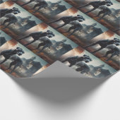 Great Dane Halloween Griezelen Cadeaupapier (Hoek)