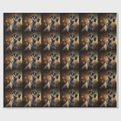 Great Dane Halloween Griezelen Cadeaupapier (Vlak)