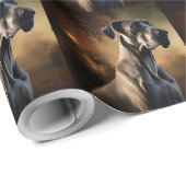 Great Dane Halloween Griezelen Cadeaupapier (Rol Hoek)