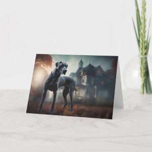 Great Dane Halloween Griezelen Kaart