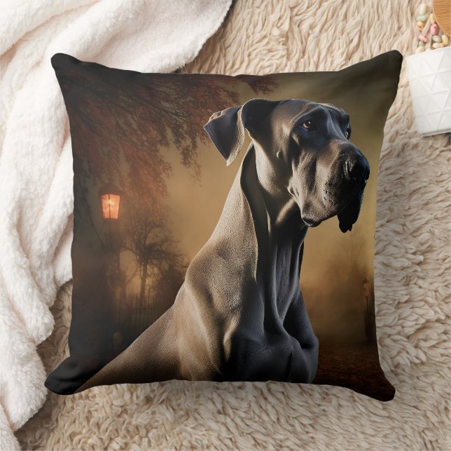 Great Dane Halloween Griezelen Kussen (Deken)