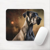 Great Dane Halloween Griezelen Muismat (Met muis)