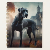 Great Dane Halloween Griezelen Planner (Voorkant)