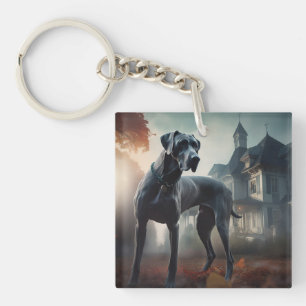 Great Dane Halloween Griezelen Sleutelhanger