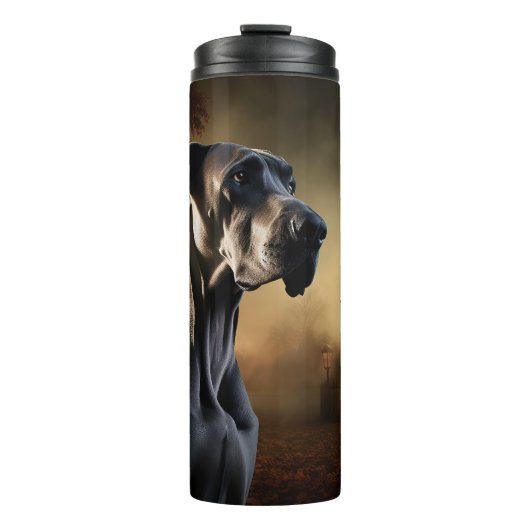 Great Dane Halloween Griezelen Thermosbeker (Voorkant)