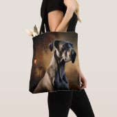 Great Dane Halloween Griezelen Tote Bag (Dichtbij)