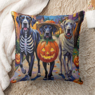 Great Dane Halloween Kostuums voor Trick-or-Treati Kussen