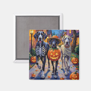 Great Dane Halloween Kostuums voor Trick-or-Treati Magneet