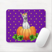 Great Dane Halloween Merle Dane-O-Lantern Muismat (Met muis)