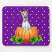 Great Dane Halloween Merle Dane-O-Lantern Muismat (Voorkant)