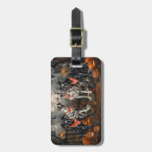 Great Dane Halloween Spoken Bagagelabel (Voorkant verticaal)