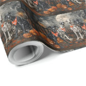 Great Dane Halloween Spoken Cadeaupapier (Rol Hoek)