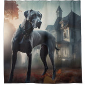 Great Dane Halloween Verschrikkelijk Douchegordijn (Voorkant)