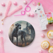 Great Dane Halloween Verschrikkelijk Papieren Bordje (Feest)