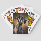 Great Dane Halloween Verschrikkelijk Pokerkaarten (Achterkant)