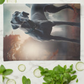 Great Dane Halloween Verschrikkelijk Theedoek (Gevouwen)