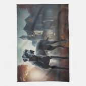 Great Dane Halloween Verschrikkelijk Theedoek (Verticaal)